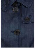 Marken-Jeans-Trenchcoat dunkelblau