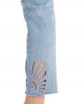 Marken-Jeans mit Cut-Outs blau 30 inch