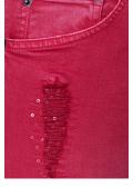 Marken-Jeans mit Pailletten rot