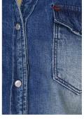 Marken-Jeansbluse blau-used