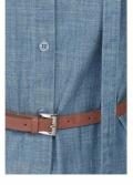 Marken-Jeanskleid mit Gürtel jeansblau