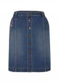 Marken-Jeansrock mit Stickerei blau-used