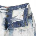 Marken-Jeansshorts bleached-blau