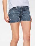 Marken-Jeansshorts mit Perlen blau