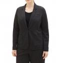 Marken-Jerseyblazer mitKaromuster schwarz-grau Gr. 50
