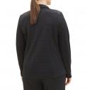 Marken-Jerseyblazer mitKaromuster schwarz-grau Gr. 50