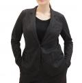 Marken-Jerseyblazer mitKaromuster schwarz-grau Gr. 50