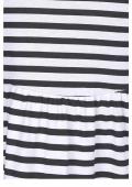 Marken-Jerseykleid marine-weiß