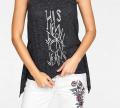 Marken-Jerseytop NEW YORK anthrazit