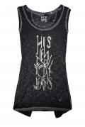 Marken-Jerseytop NEW YORK anthrazit