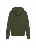 Marken-Kapuzensweatjacke olivgrün