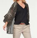 Marken-Kimono taupe-beige