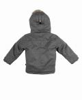 Marken-Kinder-Jacke grau-limone