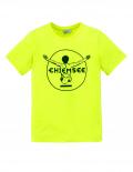 Marken-Kinder-Logoshirt neongelb