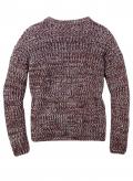 Marken-Kinder-Pullover bordeaux-meliert