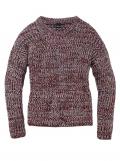 Marken-Kinder-Pullover bordeaux-meliert