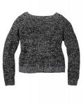 Marken-Kinder-Pullover schwarz-stein
