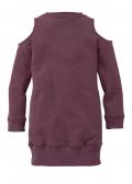 Marken-Kinder-Sweatkleid bordeaux