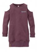 Marken-Kinder-Sweatkleid bordeaux