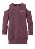 Marken-Kinder-Sweatkleid bordeaux