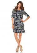 Marken-Kleid blau-bunt
