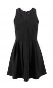 Marken-Kleid mit Falten schwarz