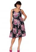 Marken-Kleid schwarz-pink Größe 44