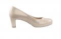 Marken-Lackpumps sand