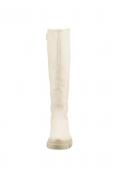 Marken-Lamm-Nappaleder-Stiefel creme Gr. 40 EU / 6.5 UK