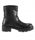 Marken-Leder-Bikerboots schwarz