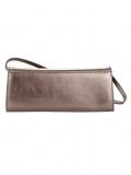 Marken-Leder-Clutch metallic
