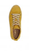 Marken-Leder-High-Top-Sneaker gelb