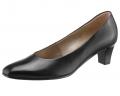 Marken-Leder-Pumps schwarz