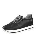 Marken-Leder-Sneaker schwarz-weiß Gr. 37 EU / 4 UK