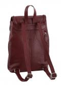 Marken-Lederrucksack bordeaux