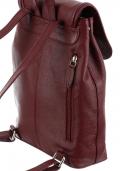 Marken-Lederrucksack bordeaux