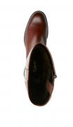 Marken-Lederstiefel cognac