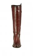 Marken-Lederstiefel cognac
