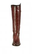 Marken-Lederstiefel cognac