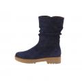Marken-Lederstiefel mit Warmfutter blau Gr. 35 EU / 2.5 UK
