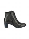 Marken-Lederstiefelette schlamm