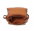 Marken-Ledertasche braun