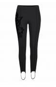 Marken-Leggings schwarz