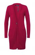 Marken-Longfeinstrickjacke rot Gr. 42