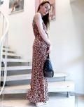 Marken-Maxi-Druckkleid schwarz-bunt Gr. S