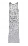 Marken-Maxikleid grau
