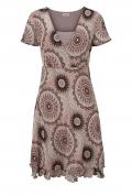 Marken-Meshkleid taupe-rosé