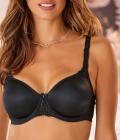 Marken-Minimizer-Bügel-BH schwarz