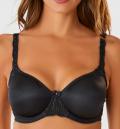Marken-Minimizer-Bügel-BH schwarz