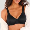 Marken-Minimizer-Bügel-BH schwarz